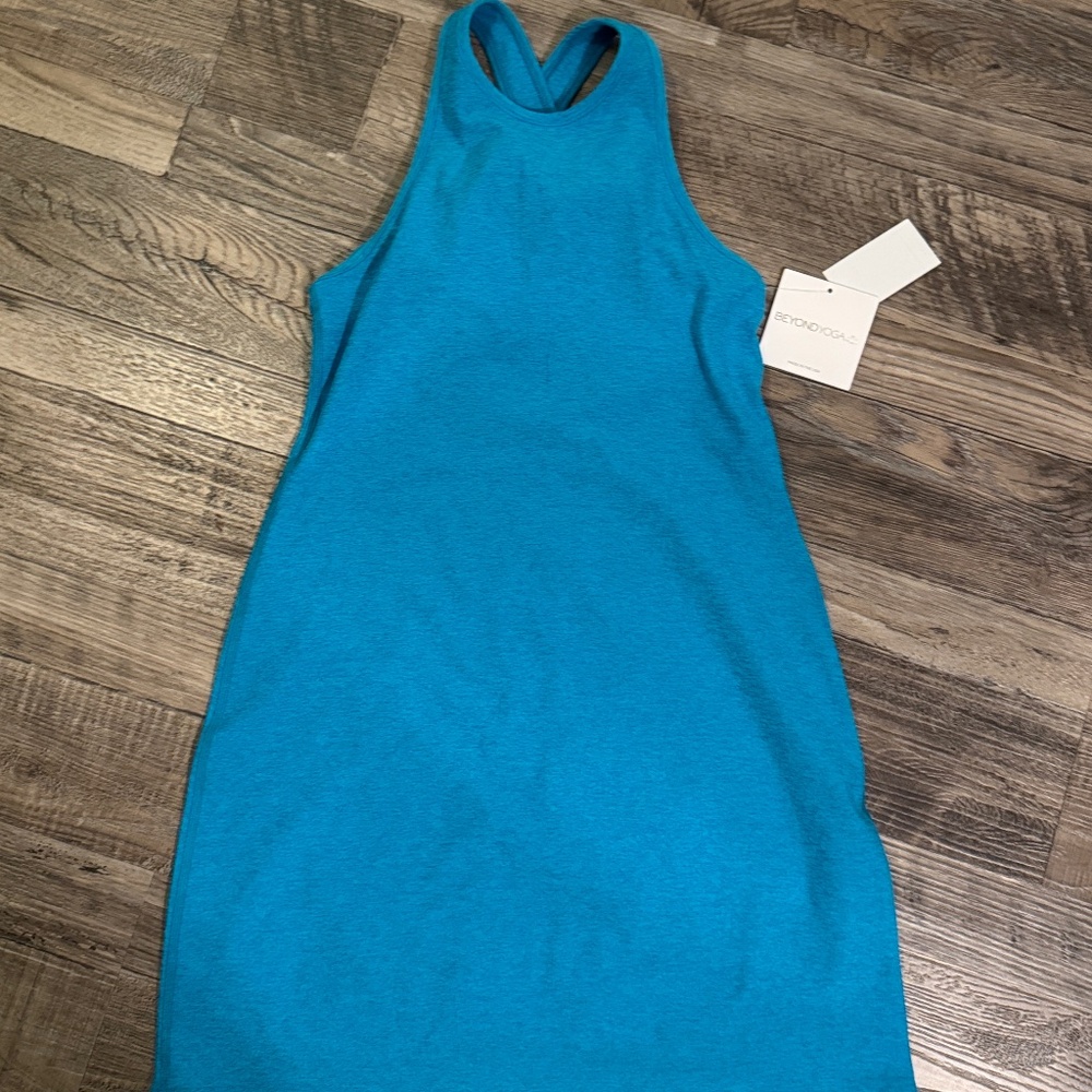 NWT - Beyond Yoga - Under Lock & Key Dress - Blue Glow Heather - Size M